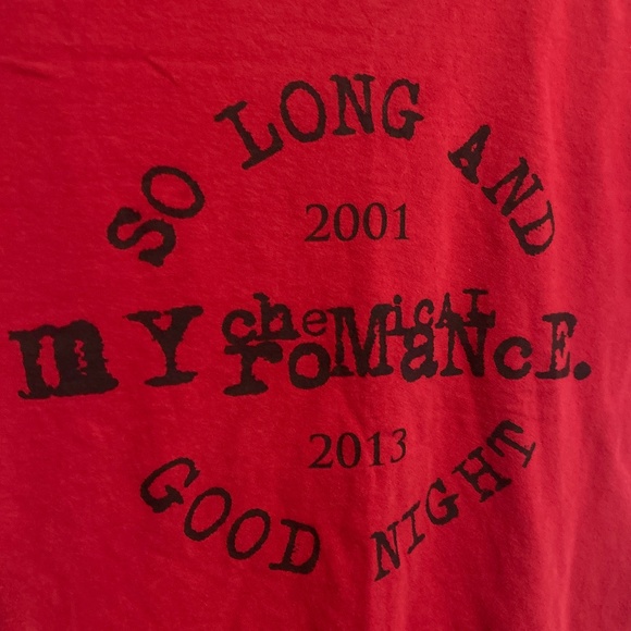 my chemical romance red tshirt women's - Picture 3 of 3